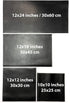 Real Genuine Black Calf Hide Leather: Thick Leather Cow Hide Black Leather Sheets for Crafting (Black, 8x10In/ 20x25cm)...