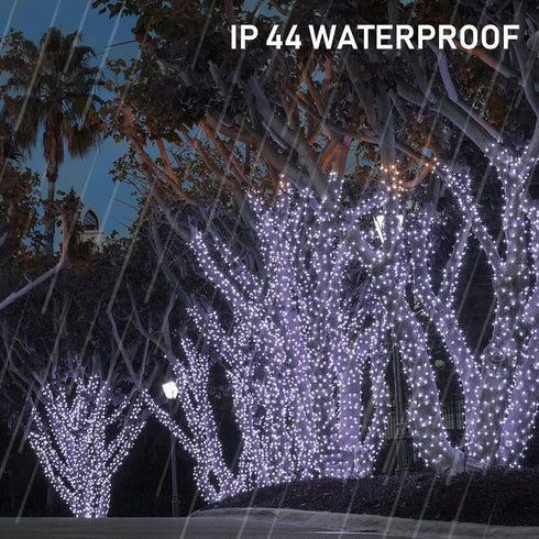 White Solar String Lights Outdoor, Total 80 FT 240 LED Solar Powered Waterproof Fairy Lights 8 Modes Copper Wire Lights for Christmas Party Tree W...
