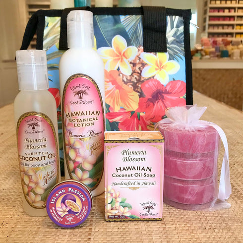 Island Soap and Candle Works Plumeria Blossom Scented Body Lotion for Men and Women, Paraben Free Body Moisturizer - Hydrating Hawaiian Skincare -...