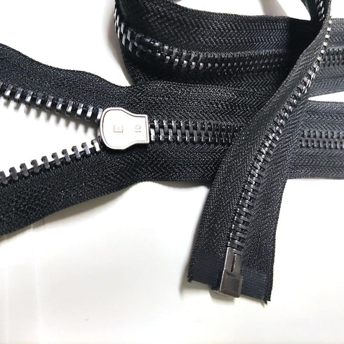 Leekayer #10 32 Inch Separating Jacket Zipper Black Nickel 81cm Metal Zipper for Sewing Crafts Dress Bag Coats Luggage Vest Heavy Duty DIY Handmad...