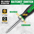 SK 7-in-1 Ratcheting Screwdriver, 216-P, 6 Bits (Phillips, Star, Slotted), 1 Nut Driver Size (1/4 Inch), S2 Steel, SureGrip Handle...
