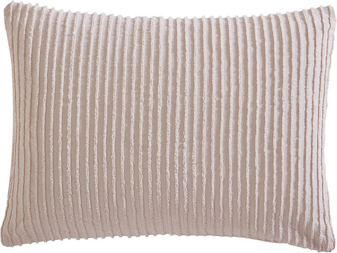 Beatrice Home Fashions Channel Chenille, Standard Sham, Blush...