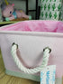 LANGYASHAN Rectangular Storage Bin Collapse Canvas Fabric Cartoon Storage Basket with Handles for Organizing Home Kitchen Boys and Girls Toys Offi...