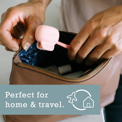 Haven Toothbrush Cover - Fits Electronic and Manual Toothbrushes - Toothbrush Case Holder for Travel - Set of Two Tooth Brush Cap Protectors (Whit...