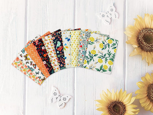 -25 Options- 100% Cotton Quilting Fabric Bundles 10pcs Fat Quarters 18”x21”-Medium Weight 5.2 oz- for Quilting, Sewing Project, Patchwork, DIY Cra...