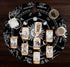 Indian Consigners Altar Cloth Zodiac Witchcraft Alter Tarot Spread Top Cloth Wiccan Square Spiritual 36 by 36 Sacred Cloth Galaxy (Zodiac Silver)...