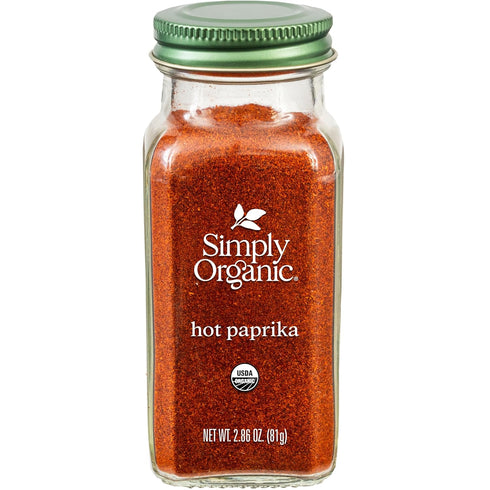 Simply Organic Paprika, Hot, Organic, 2.86 Ounce...