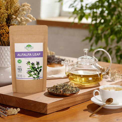 4 oz Alfalfa Leaf Alfalfa Herb Tea (Medicago sativa) - 113g Tea Bags Alfalfa Loose Leaf Tea Herbal Alfalfa Leaves...