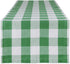 DII Buffalo Check Collection, Classic Farmhouse Table Runner, 14x72, Green & White...