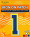 Iron On Patches - Blue Number 1 Iron on Patch Appliques Decorative Repair Patches for Clothes - Embroidered Digit Patches - Sew-free - Super Glue...