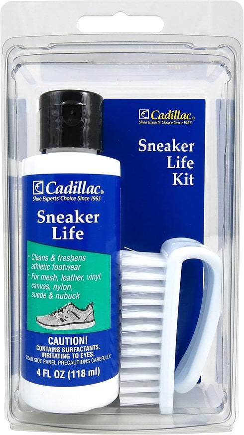 Cadillac Sneaker Life - Athletic Shoe Cleaning Kit - Premium Cleaner + Brush for Whites, Suede, Leather, Canvas, Nubuck Boots and More...