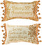 Manual 12.5 x 8.5-Inch Decorative Throw Pillow Reversible Word Pillow, Golden 50th Anniversary...