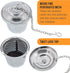 U.S. Kitchen Supply - 2 Premium Stainless Steel Tea Ball Strainer Infusers - 2" Size with Micro Perforated Mesh - Steep Loose Leaf Tea, Herbal, Sp...