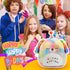 Easfan 12'' Original Rainbow Birthday Dog Plush Pillow Soft Puppy Plush Toy Cute Dog Stuffed Animal Birthday Gifts for Kids Toddlers...