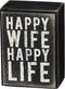 Primitives by Kathy Classic Box Sign, 2.50" x 3.50",Black/White...