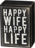 Primitives by Kathy Classic Box Sign, 2.50" x 3.50",Black/White...