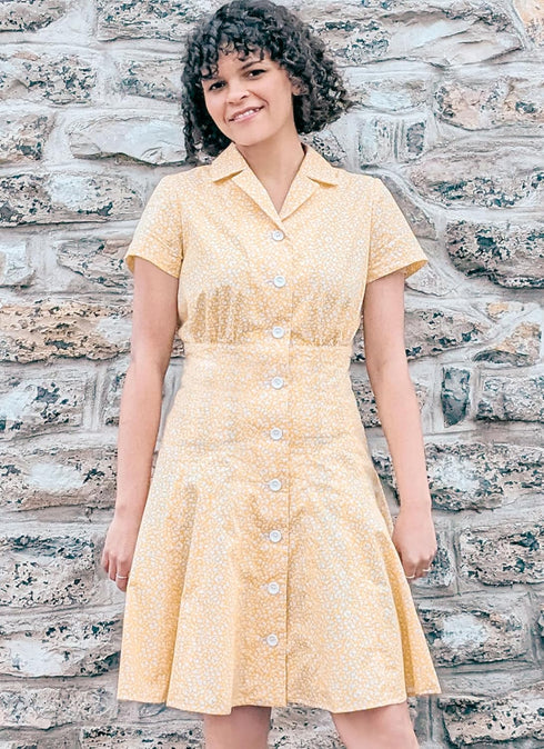 Know Me Misses' Button Front Dresses Sewing Pattern Kit, Design Code ME2031, Sizes 18-20-22-24-26...