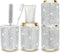 Bling Rhinestone Toothbrush Travel Case,Portable Diamond Travel Toothbrush Holder for Traveling,Camping,Home,Business,Women Large Capacity Multifu...
