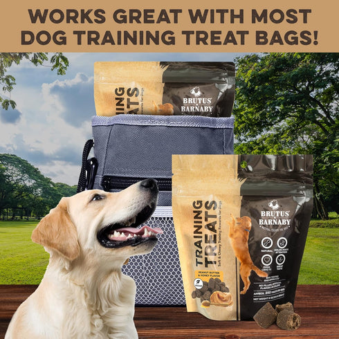 BRUTUS & BARNABY Training Treats for Dogs - Peanut Butter & Honey - All-Natural Healthy Low Calorie Vegetarian Treat - Great to Use for Rewards in...