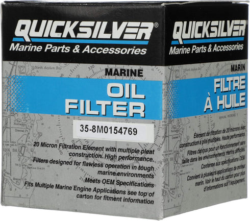 Quicksilver 8M0154769 Oil Filter for Various Marine Engines...