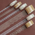 6 Rolls Lace Patterns PET Tapes Floral Arts Decorative Tape Set Adhesive Transparent Masking Tapes for DIY Craft, Kids, Scrapbook, DIY, Gift Wrapp...