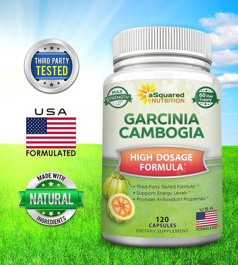 100% Pure Garcinia Cambogia Extract - 120 Capsules, Ultra High Strength HCA, Natural Weight Loss Diet Pills XT, Best Extreme Fat Burner Slim & Det...