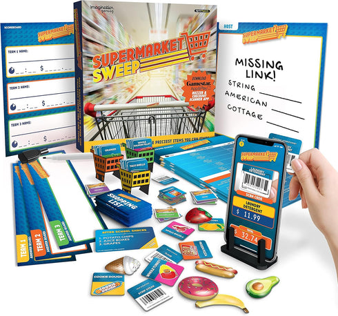 Imagination Gaming SUPERMARKET SWEEP Game, Race Against Time, Grab The Priciest Products to Win, Question Categories from TV Show, Aisle of Champi...