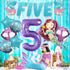 KatchOn Shiny Mermaid 5th Birthday Decorations - Pack of 9 | Mermaid Balloons, Banners, Party Decorations...