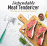 Zulay Professional Meat Tenderizer Tool - Dual Sided Meat Mallet Pounder With Comfort Grip Handle - Heavy Duty Meat Hammer Tenderizer - Meat Tende...