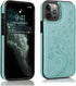 for iPhone 11 Pro Wallet Case, Premium Leather Phone Case Wallet for Women with Card Holders & Magnetic Lock, Embossed Butterfly Case for iPhone 1...