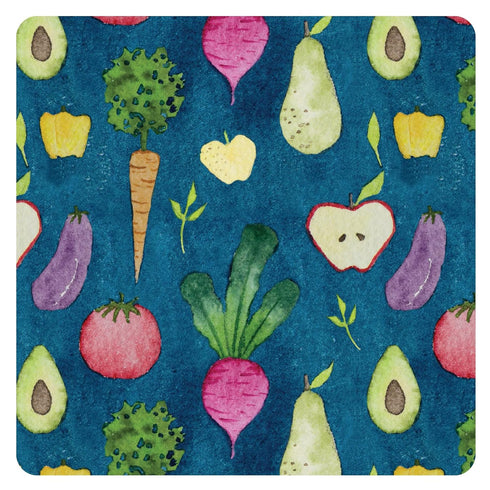 BapronBaby Organic Produce Bapron - No Neck Tie Safer Bib for Baby & Toddler - Soft Waterproof Stain Resistant - Machine Washable - Sz Preschool 3...