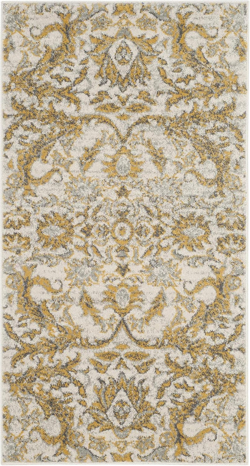 SAFAVIEH Evoke Collection 2'2" x 4' Ivory/Gold EVK238S Non-Shedding Living Room Bedroom Accent Rug...