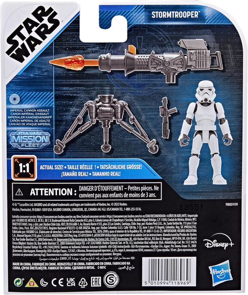 Star Wars Mission Fleet Gear Class Imperial Cannon Assault, 2.5-Inch-Scale Stormtrooper Action Figure, Toy for Kids Ages 4 and Up (F3786)...