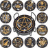 12 Pcs Tarot Diamond Painting Coasters Kits DIY Tarot Diamond Painting Coasters with Holder DIY Drinks Diamond Kits for Adults Beginners and Kids ...