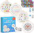 3 Sets Embroidery Kit for Beginners Adults and 2 Pieces Water Soluble Stabilizer for Embroidery?Learn 29 Different Stitches,Easy to Follow Instruc...