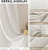 Linen Textured Semi Sheer Kitchen Tiers Curtains 36 Inches Long Small Kitchen Window Curtains Rod Pocket Cafe Curtains Drapes for Bathroom Laundry...