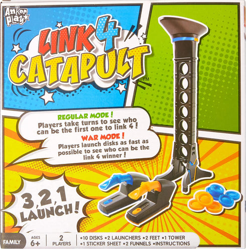 Kids Board Game Playsets - Link 4 Catapult - 4 in a Row Toy - Sold Individually...