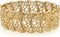 1928 Jewelry Vintage Lace Half-Circle Filigree Stretch Bracelet, 9"...