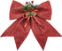 allgala Christmas Decorative Bows for Wreath Garland Treetopper Christmas Tree (11" LG Red 2-PK)-XBW93021...