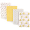 Hudson Baby Unisex Baby Cotton Flannel Burp Cloths, Bee, One Size...