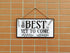 CARISPIBET The Best is Yet to Come Home signs House Decorative plaques Welcome signs Decoration signs for home & kitchen Wall Art Hanging sign orn...