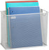 Mind Reader Vertical File Storage, Desktop Organizer, Hanging Files, Office, Metal Mesh, 12.25" L x 5.5" W x 10" H, White...