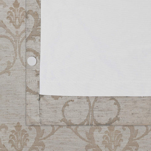 Zenna Home Smart Curtains 100% Blackout Window Curtain, Damask Ultimate Light Blocker (1 Panel), 40 Inches x 63 Inches, Tan...