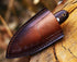 Ancilla Handmade Damascus Hunting Knife - EDC Camping Knife - Fixed Blade Mini Pocket knife - Full Tang Bushcraft and Skinning Knife with Leather ...