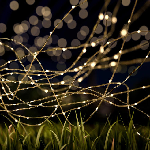 Pure Garden Solar-Powered 100 Fairy Lights, Warm White...