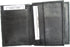 Mens Black Leather Credit Card Wallet Lamb Bifold 774...