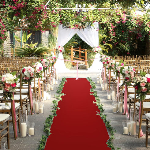 LEMONSODA Red Carpet Runner for Party, 2x15ft, 70GSM, Hollywood Red Carpet Roll Out for Special Event, Graduation Party, Runway Rug for Wedding, A...