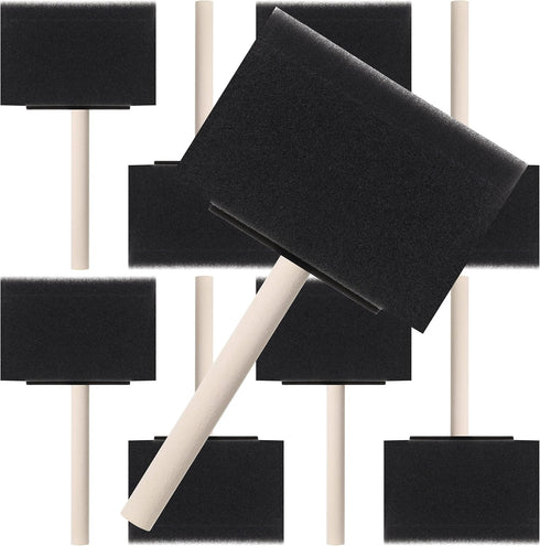 Bates- Foam Paint Brushes, 4 inch, 8 Pack, Sponge Brushes, Sponge Paint Brush, Foam Brushes, Foam Brushes for Painting, Foam Brushes for Staining,...
