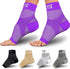 Compression Socks for Women & Men Open Toe (2 Pairs) - Best Ankle Compression Sleeve for Swelling, Achilles Tendonitis, Heel Pain & Plantar Fascii...