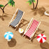 Mini Umbrella Palm Chair Beach Miniature Accessories Mini Umbrella Palm Chair Miniature Toys Dollhouse Outdoor Accessories Micro Landscape Beach C...